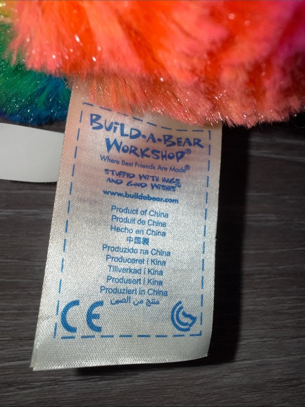 Build A Bear Rainbow Teddy Bear